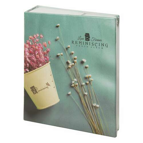  Фотоальбом brauberg "на бирюзовом фоне" на 200 фото 10х15 см, твердая обложка, термосварка, 391166 | Фотоальбомы