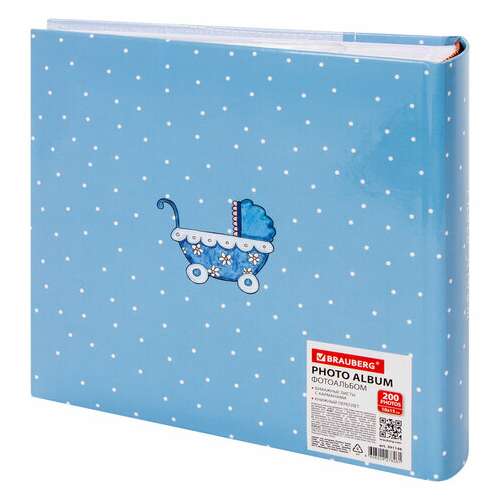 Фотоальбом brauberg "it's a boy" на 200 фото 10х15 см, твердая обложка, бумажные страницы, бокс, голубой, 391146  Фотоальбом brauberg "it's a boy" на 200 фото 10х15 см, твердая обложка, бумажные страницы, бокс, голубой, 391146 | Фотоальбомы