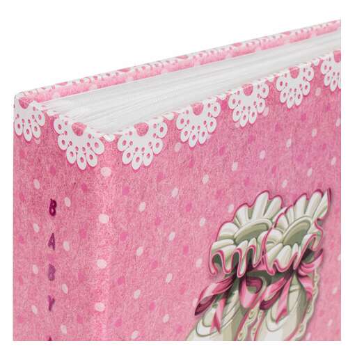  Фотоальбом brauberg "baby shoes" на 200 фото 10х15 см, твердая обложка, термосклейка, розовый, 39114, 391148 | Фотоальбомы