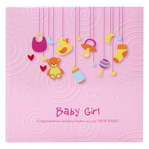  Фотоальбом brauberg "baby girl" на 200 фото 10х15 см, твердая обложка, бумажные страницы, бокс, розовый, 391143 | Фотоальбомы