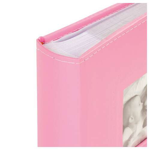  Фотоальбом brauberg "cute baby" на 200 фото 10х15 см, под кожу, бумажные страницы, бокс, розовый, 391141 | Фотоальбомы