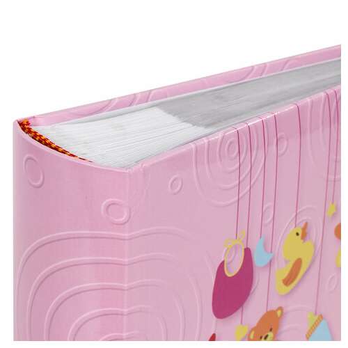  Фотоальбом brauberg "baby girl" на 200 фото 10х15 см, твердая обложка, бумажные страницы, бокс, розовый, 391143 | Фотоальбомы