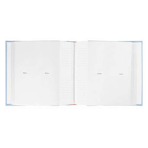  Фотоальбом brauberg "cute baby" на 200 фото 10х15 см, под кожу, бумажные страницы, бокс, синий, 391142 | Фотоальбомы