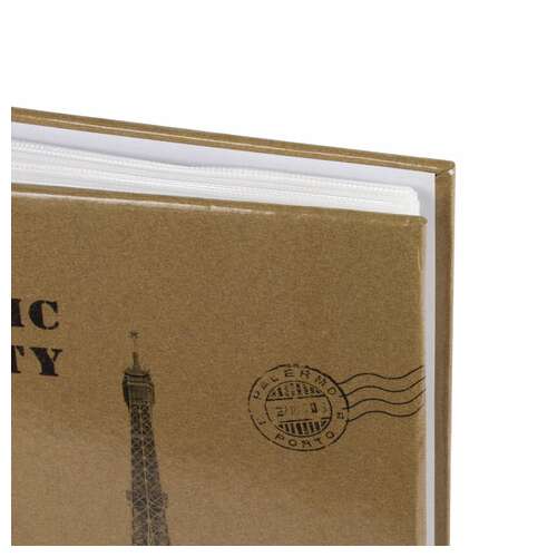  Фотоальбом brauberg на 200 фото 10х15 см, твердая обложка, "париж", бежевый, 391122 | Фотоальбомы