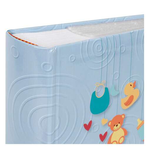  Фотоальбом brauberg "baby boy" на 200 фото 10х15 см, твердая обложка, бумажная страница, бокс, голубой, 391144 | Фотоальбомы