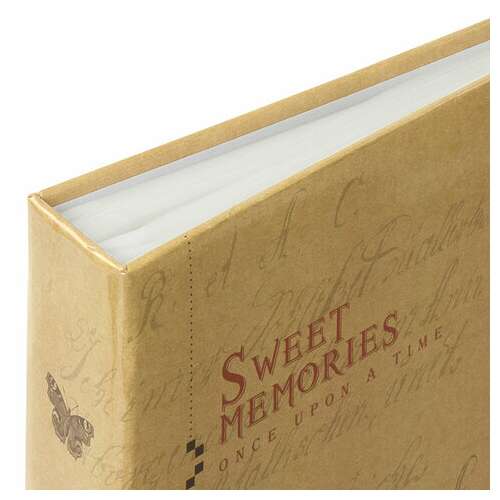  Фотоальбом brauberg "бабочка, крафт" на 200 фото 10х15 см, твердая обложка, термосварка, 391164 | Фотоальбомы