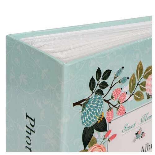  Фотоальбом brauberg "цветочный узор" на 304 фото 10х15 м, твердая обложка, термосклейка, 391162 | Фотоальбомы