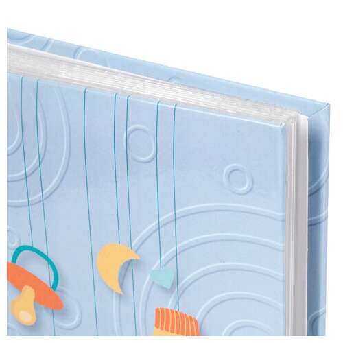  Фотоальбом brauberg "baby boy" на 200 фото 10х15 см, твердая обложка, бумажная страница, бокс, голубой, 391144 | Фотоальбомы