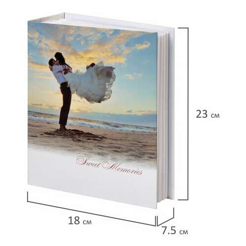  Фотоальбом brauberg "влюбленные у моря" на 304 фото 10х15см, твердая обложка, термосклейка, 391156 | Фотоальбомы