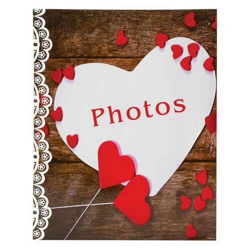  Фотоальбом brauberg "с любовью" на 200 фото 10х15 см, твердая обложка, термосварка, 391158 | Фотоальбомы