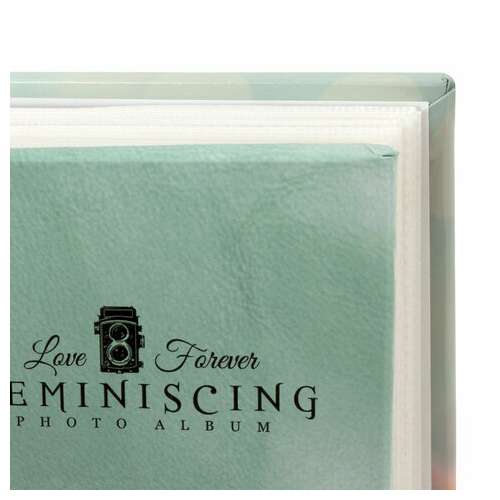  Фотоальбом brauberg "на бирюзовом фоне" на 200 фото 10х15 см, твердая обложка, термосварка, 391166 | Фотоальбомы