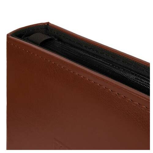  Фотоальбом brauberg "smooth brown" на 500 фото 10х15 см, под гладкую кожу, коричневый, 391177 | Фотоальбомы