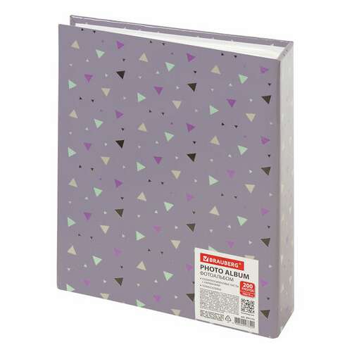  Фотоальбом brauberg "всего наилучшего!" на 200 фото 10х15 см, твердая обложка, термосварка, 391172 | Фотоальбомы