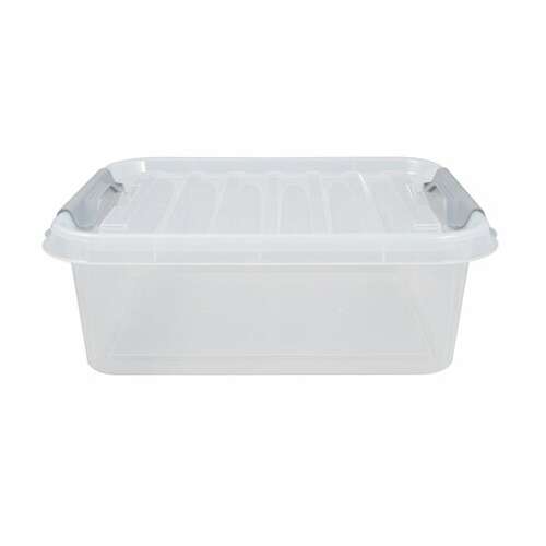  Ящик-контейнер 23 л с крышкой на защелках "профи", 18х50х39 см, штабелируемый, прочный, прозрачный, 437940000 | Ящики, боксы и корзины универсальные