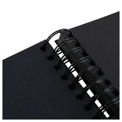  Фотоальбом 30х32 см, 48 черных листов, уголки, стикеры, ручка, клей, brauberg black line, 880650 | Фотоальбомы