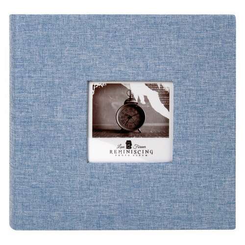  Фотоальбом brauberg "джинс" на 200 фото 10х15 см, ткань, бумажные страницы, переплет, бокс, 391173 | Фотоальбомы