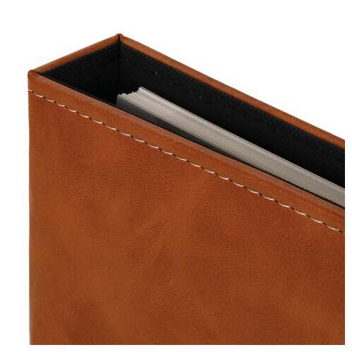  Фотоальбом brauberg "premium brown" 20 магнитных листов 30х32 см, под кожу, коричневый, 391185 | Фотоальбомы