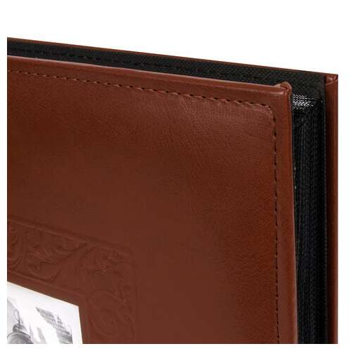  Фотоальбом brauberg "smooth brown" на 500 фото 10х15 см, под гладкую кожу, коричневый, 391177 | Фотоальбомы