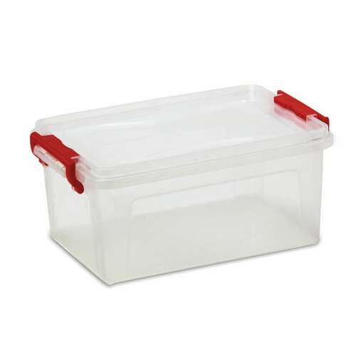  Ящик-контейнер для хранения 25 л, с крышкой на защелках, 24х48х32 см, прозрачный, idea, м 2867, м2867 | Ящики, боксы и корзины универсальные