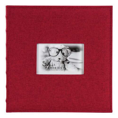  Фотоальбом brauberg на 500 фото 10х15 см, ткань, бордовый, 391187 | Фотоальбомы