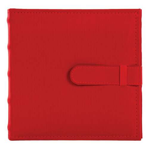  Фотоальбом brauberg на 200 фото 10х15 см, под кожу, бумажные страницы, бокс, красный, 391193 | Фотоальбомы