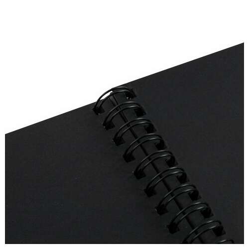  Фотоальбом 16х18 см, 20 черных листов, обложка крафт, уголки/стикеры/ручка/клей, brg black&kraft, 880652 | Фотоальбомы