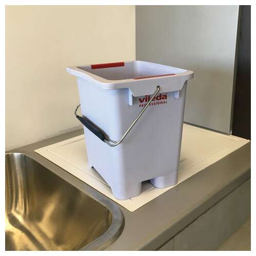  Тележка уборочная vileda "ультраспидпро", 2 съемных ведра 25 л + 10 л, платформа, с ручкой, туннельный отжим, 147209 | Тележки уборочные