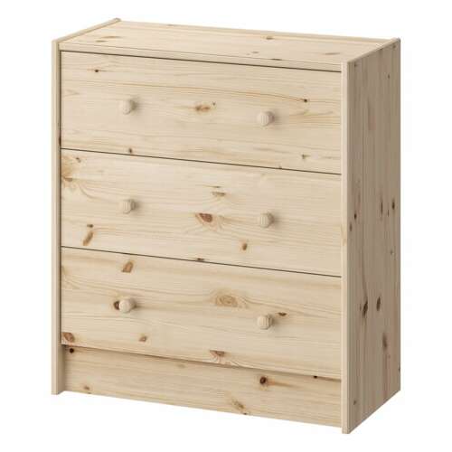  Комод деревянный, сосна, brabix "scandi wood sc-001" раст, 620х300х700 мм, 3 ящика, 641890, 008.02.35 | Комоды и тумбы из дерева «scandi wood»