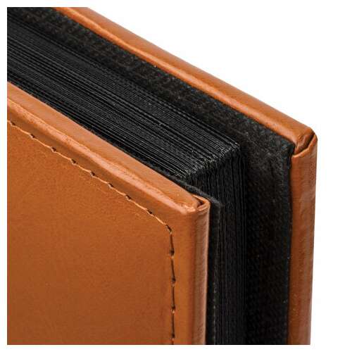  Фотоальбом brauberg "omega" на 500 фото 10х15 см, под гладкую кожу, коричневый, 391181 | Фотоальбомы