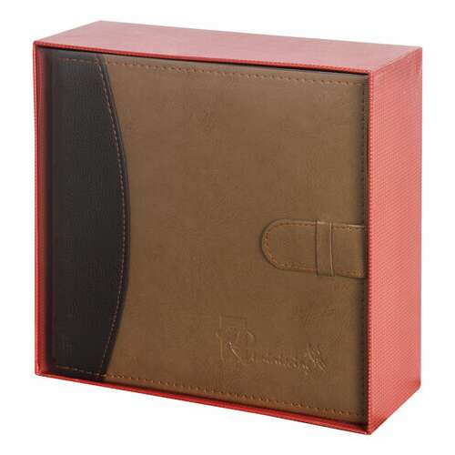  Фотоальбом brauberg "business style" на 300 фото 10х15 см, под кожу, бумажные страницы, бокс, 391183 | Фотоальбомы