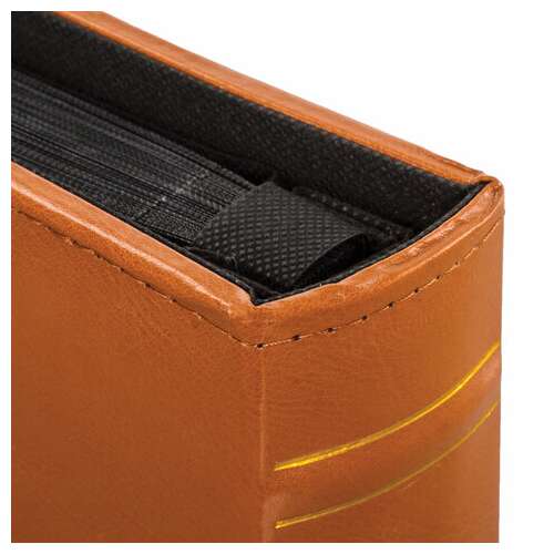  Фотоальбом brauberg "omega" на 500 фото 10х15 см, под гладкую кожу, коричневый, 391181 | Фотоальбомы