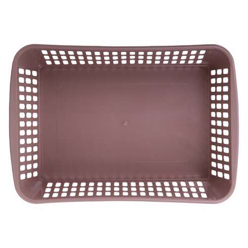  Корзинка 8 литров универсальная, 12,5х25х36 см, для хранения, пластик, ассорти, 333, 433330065 | Ящики, боксы и корзины универсальные