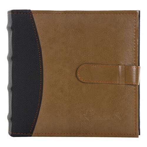  Фотоальбом brauberg "business style" на 300 фото 10х15 см, под кожу, бумажные страницы, бокс, 391183 | Фотоальбомы