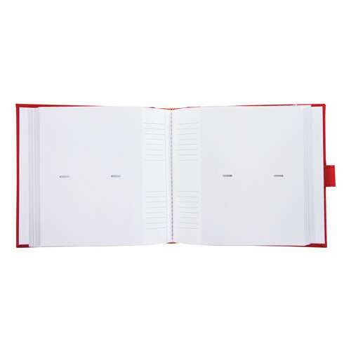  Фотоальбом brauberg на 200 фото 10х15 см, под кожу, бумажные страницы, бокс, красный, 391193 | Фотоальбомы