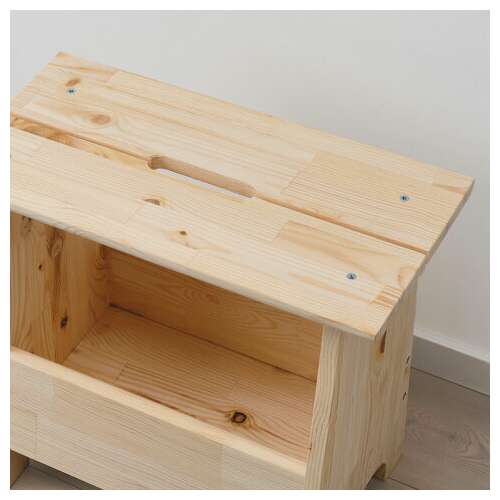  Табурет тумба деревянный, сосна, brabix "scandi wood sc-002", 490х250х450 мм, 641888, 004.02.35 | Комоды и тумбы из дерева «scandi wood»