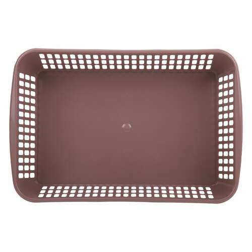  Корзинка 4 литра универсальная, 9,5х30х19,5 см, для хранения, пластик, ассорти, 332, 433320065 | Ящики, боксы и корзины универсальные