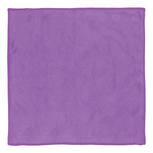  Салфетка из микрофибры для стекла и оптики 30х30 см, фиолетовая, 250 г/м2, офисмаг, 601260 | Салфетки хозяйственные