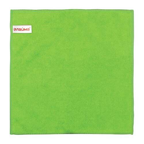  Салфетка из микрофибры универсальная 30х30 см, зеленая, 220 г/м2, laima, 603932 | Салфетки хозяйственные