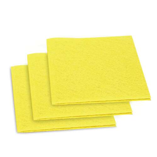  Салфетки вискозные универсальные mega, 30х38 см, комплект 3 шт., 90 г/м2, желтые, laima, к4022, 601560 | Салфетки хозяйственные