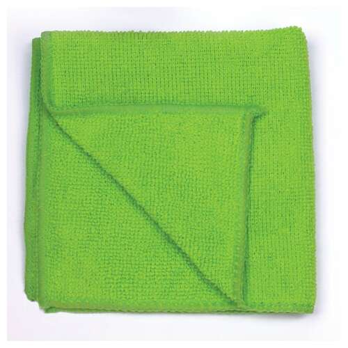  Салфетка из микрофибры универсальная 30х30 см, зеленая, 280 г/м2, офисмаг "стандарт", 601259 | Салфетки хозяйственные