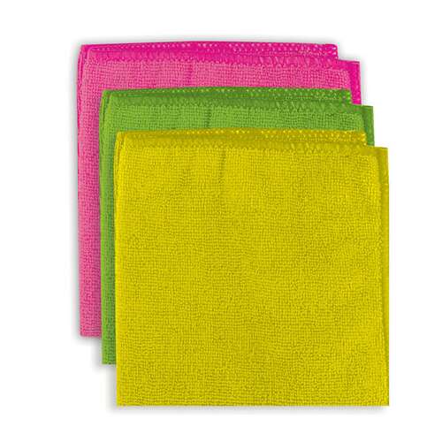  Салфетки из микрофибры универсальные 30х30 см, комплект 3 шт., ассорти, 280 г/м2, офисмаг, 603863 | Салфетки хозяйственные