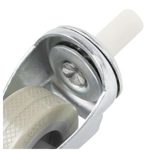  Колеса для уборочной тележки с штоком без резьбы, диаметр 50 мм, комплект 4 штуки, brabix, 605379 | Тележки уборочные