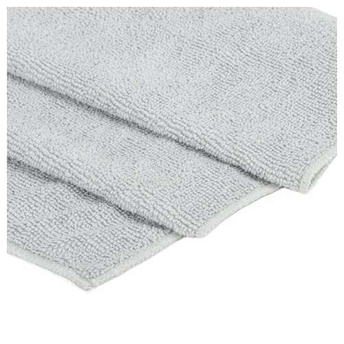 Тряпка для мытья пола из микрофибры 70х80 см "overlock grey colour", серая, 220 г/м2, laima home, 608223  Тряпка для мытья пола из микрофибры 70х80 см "overlock grey colour", серая, 220 г/м2, laima home, 608223 | Тряпки для пола