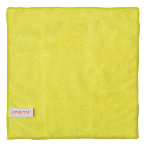  Салфетки из микрофибры универсальные 25х25 см комплект 3 шт, ассорти (синяя, зеленая, желтая), 200 г/м2, офисмаг, 603864 | Салфетки хозяйственные