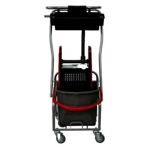 Тележка уборочная eco-force, 1 ведро 25л, отжим, лоток для химии, держатель для мешка, металлический каркас, бесшумные колеса, 21ef/6  Тележка уборочная eco-force, 1 ведро 25л, отжим, лоток для химии, держатель для мешка, металлический каркас, бесшумные колеса, 21ef/6 | Тележки уборочные