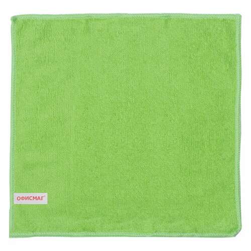  Салфетки из микрофибры универсальные 25х25 см комплект 3 шт, ассорти (синяя, зеленая, желтая), 200 г/м2, офисмаг, 603864 | Салфетки хозяйственные