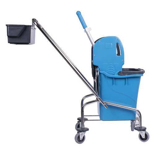  Тележка уборочная, 1 съемное ведро 25 л, механический отжим, корзина, brabix, турция, 607902 | Тележки уборочные