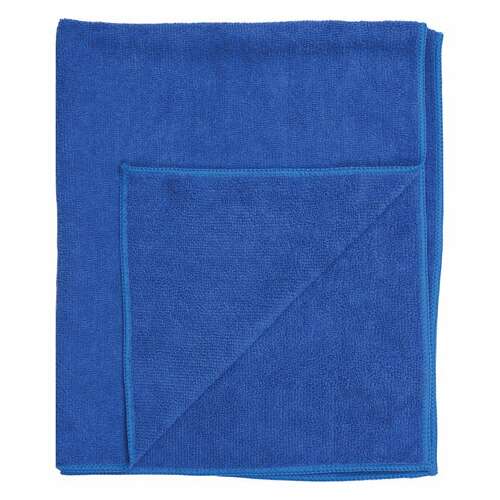  Тряпки для мытья пола, комплект 3 шт., плотная микрофибра, 50х60 см, синие, 260 г/м2, любаша "плюс", 603944 | Тряпки для пола