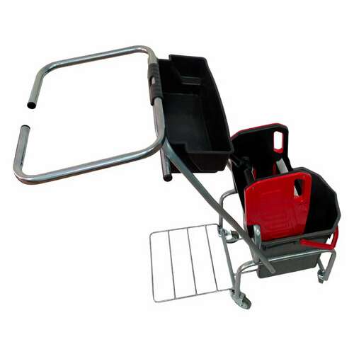 Тележка уборочная eco-force, 1 ведро 25л, отжим, лоток для химии, держатель для мешка, металлический каркас, бесшумные колеса, 21ef/6  Тележка уборочная eco-force, 1 ведро 25л, отжим, лоток для химии, держатель для мешка, металлический каркас, бесшумные колеса, 21ef/6 | Тележки уборочные