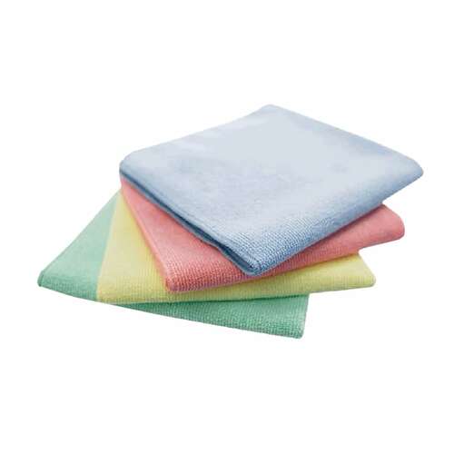  Салфетка vileda "микротаффплюс", комплект 5 шт., микрофибра, голубые, 38х38 см, 340 г/м2, 111958 | Салфетки хозяйственные